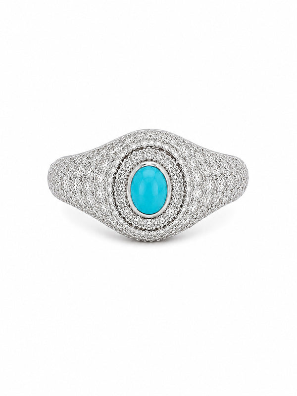 Turquoise Diamond Ring