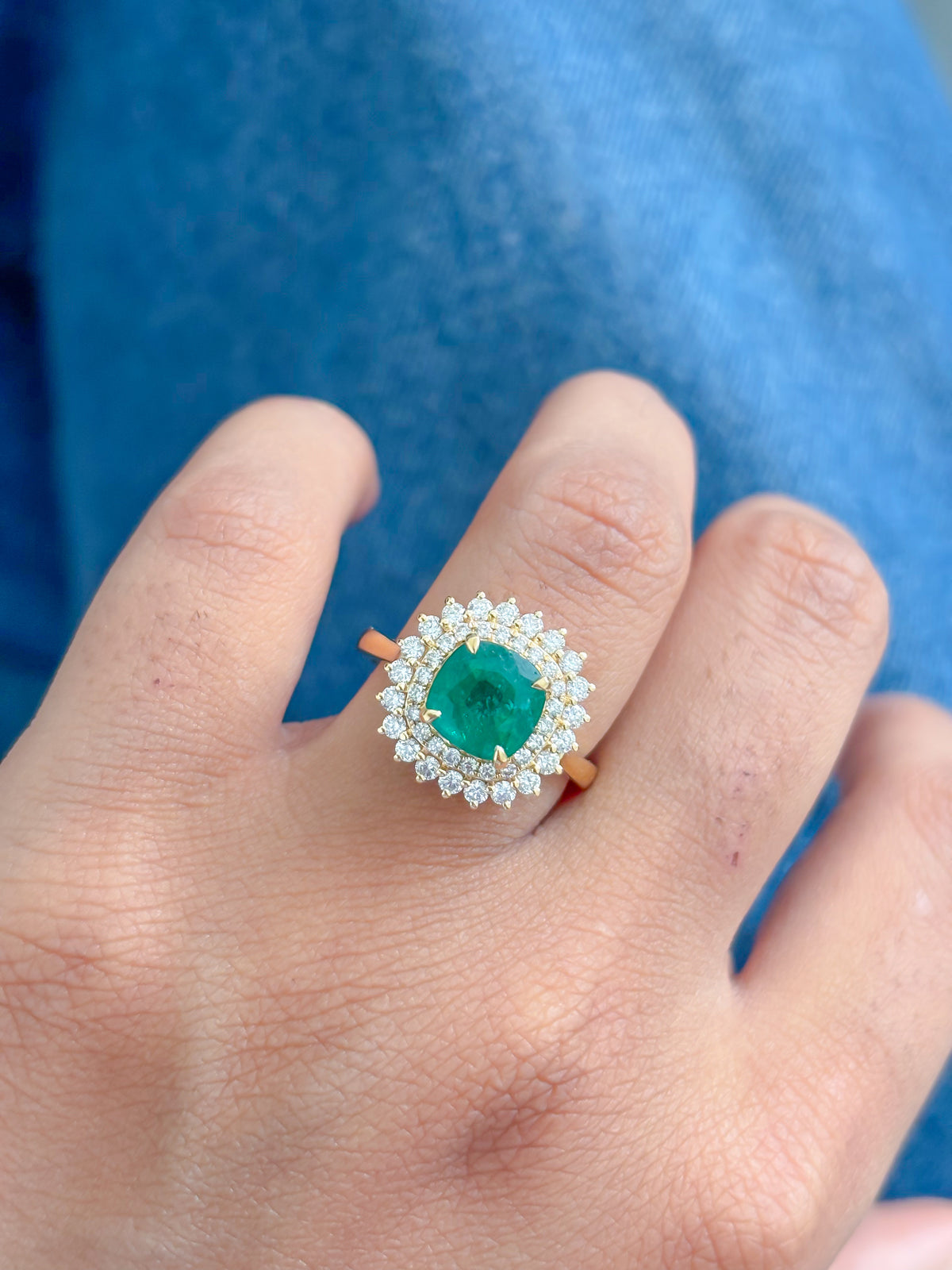 Emerald Diamond Ring