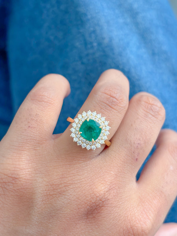 Emerald Diamond Ring