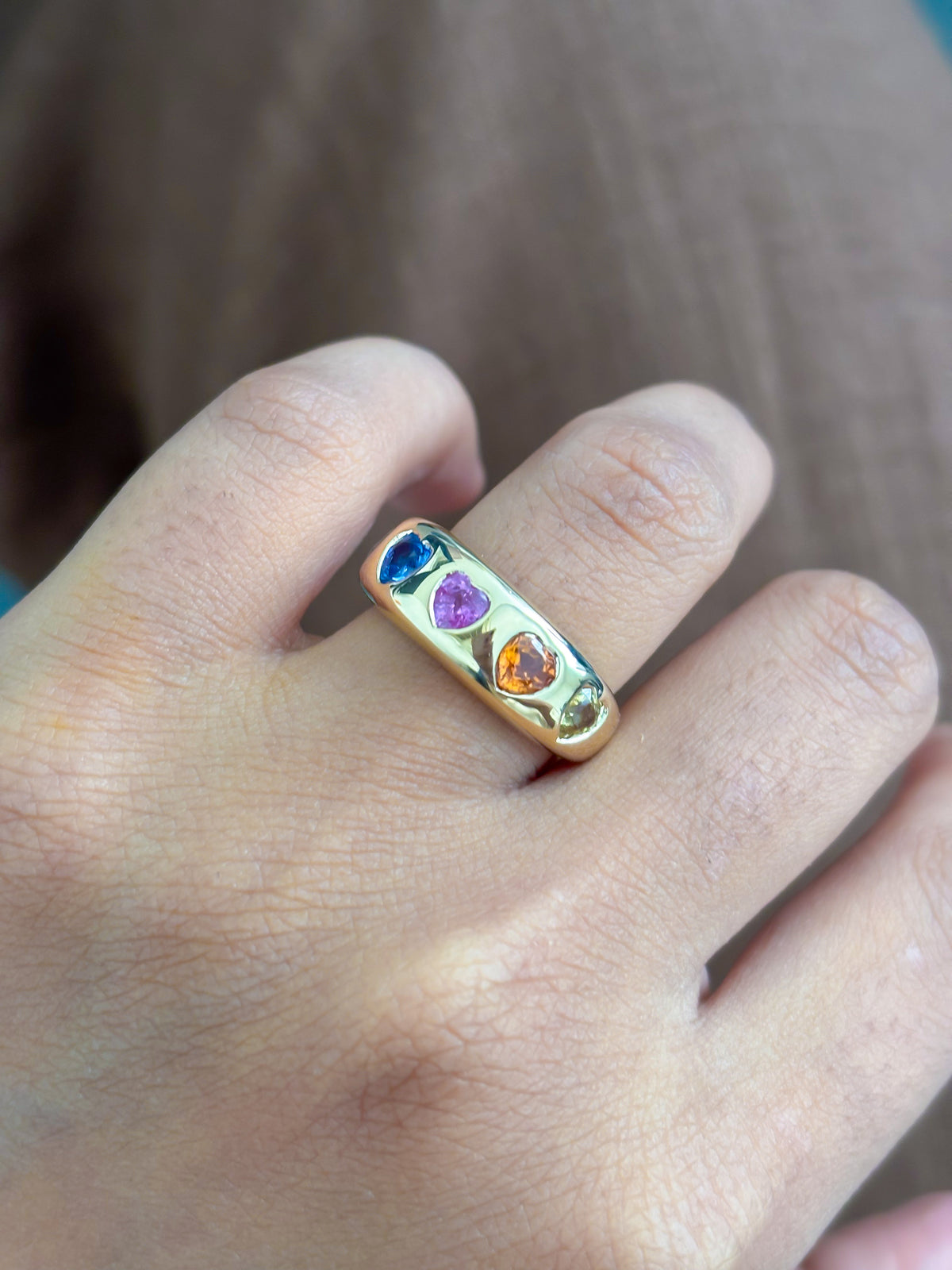Rainbow Sapphire Ring