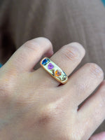 Rainbow Sapphire Ring