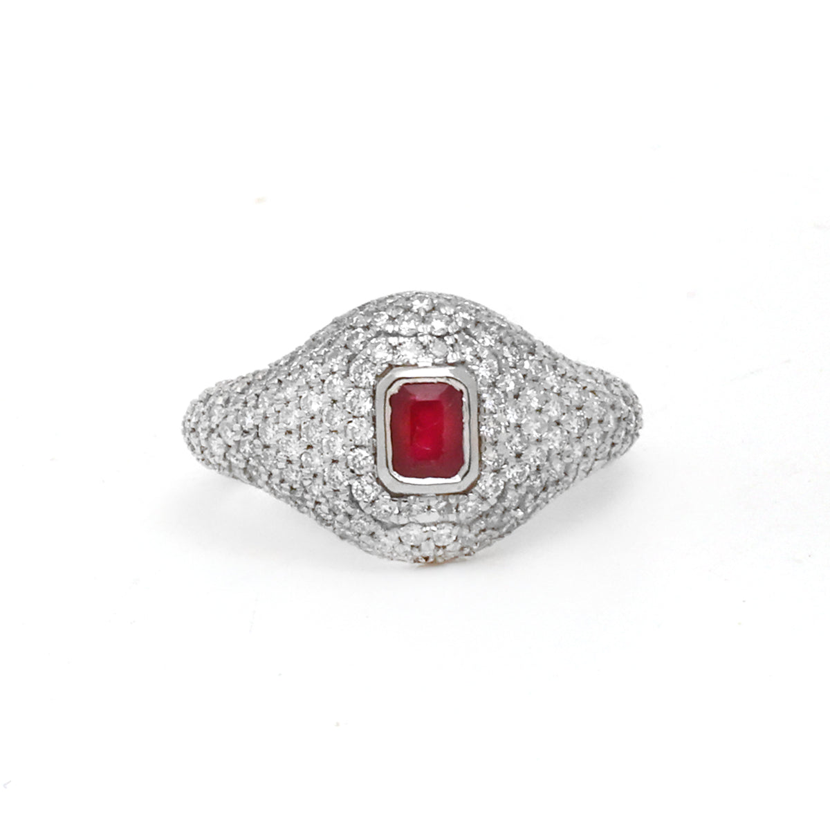 Diamond Pink Sapphire Ring