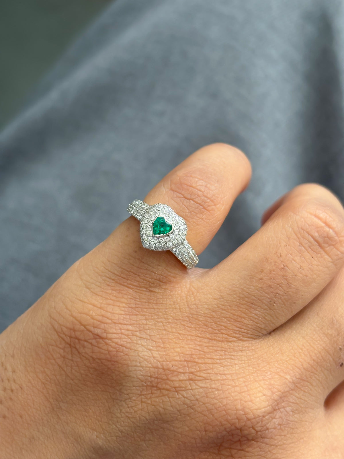 Diamond Emerald Ring