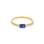 Blue Sapphire Diamond Ring