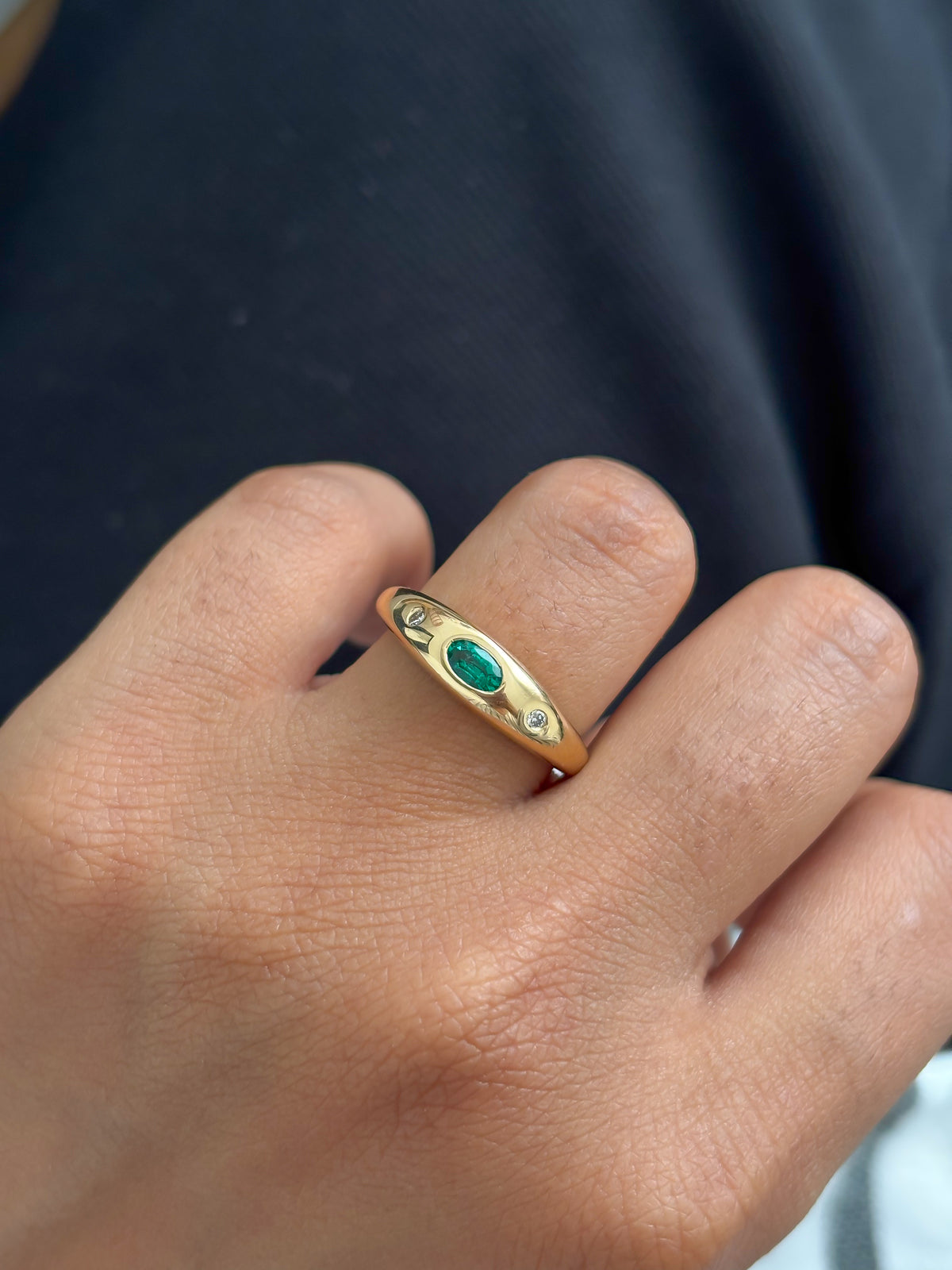 Emerald Diamond Ring