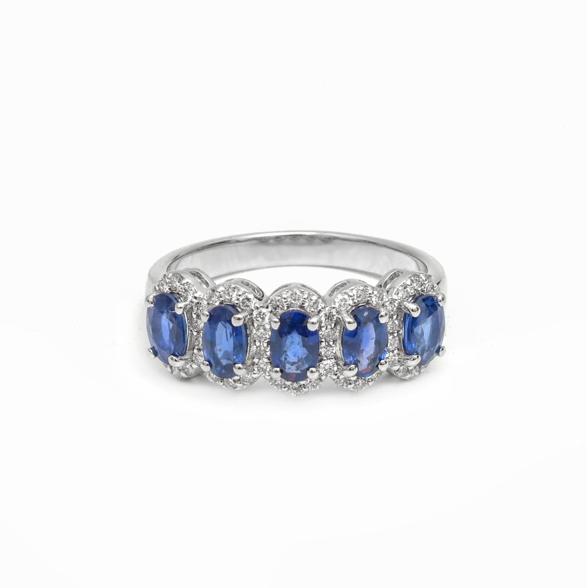 Blue Sapphire Diamond Ring