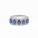 Blue Sapphire Diamond Ring