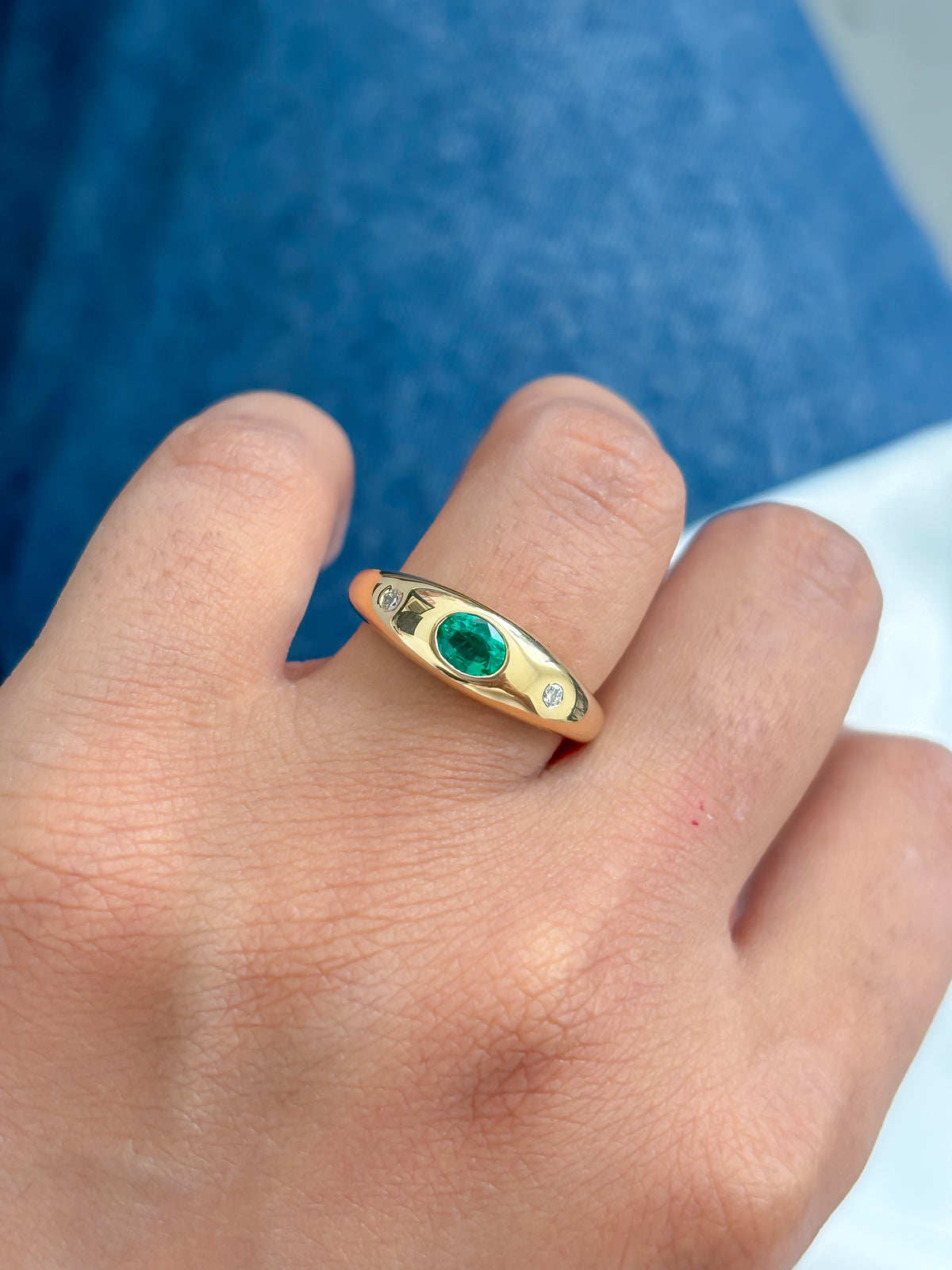 Emerald Diamond Ring