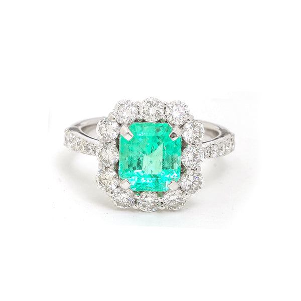Emerald Diamond Ring