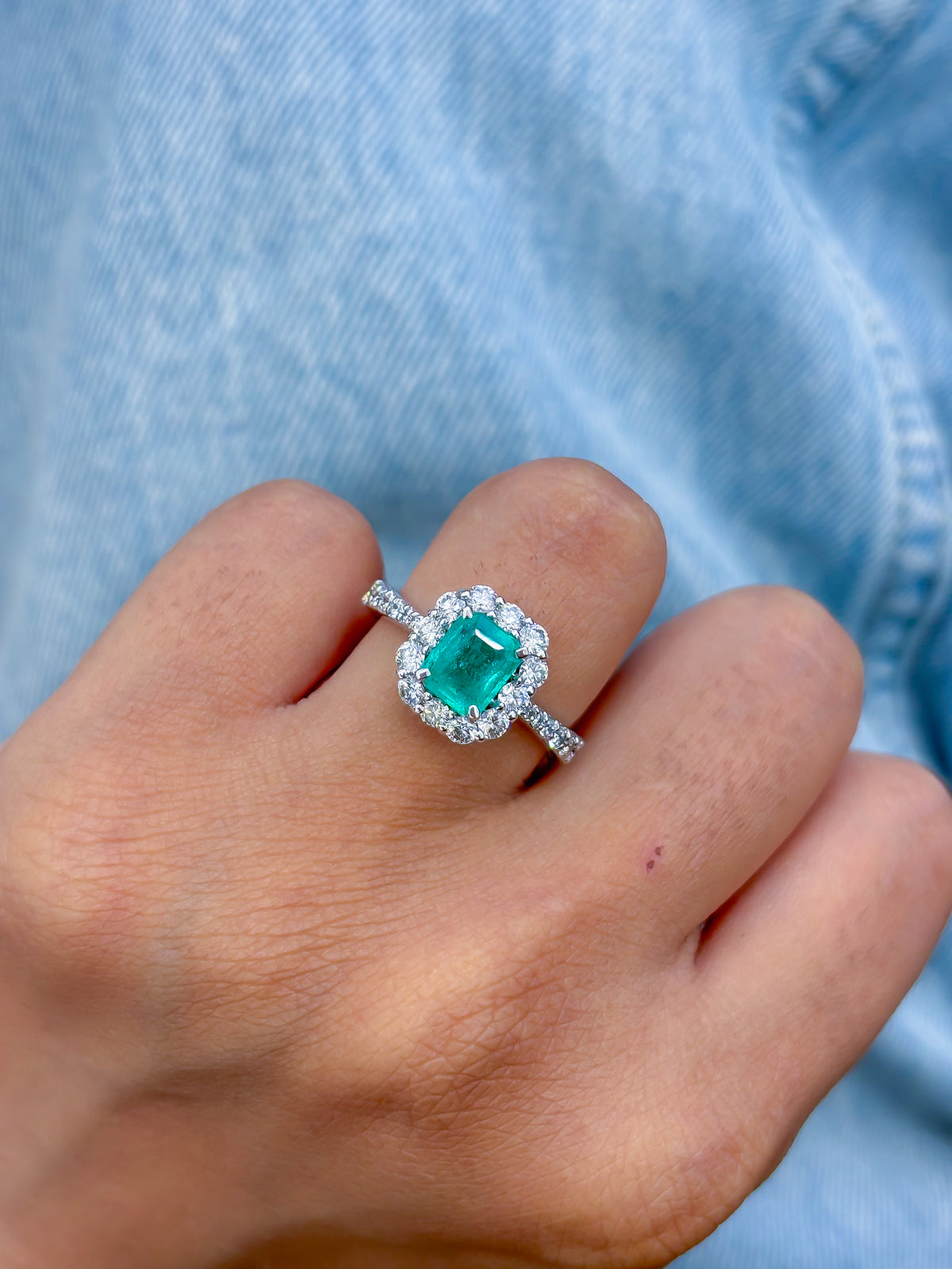 Emerald Diamond Ring