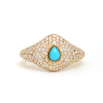 Diamond Turquoise Ring