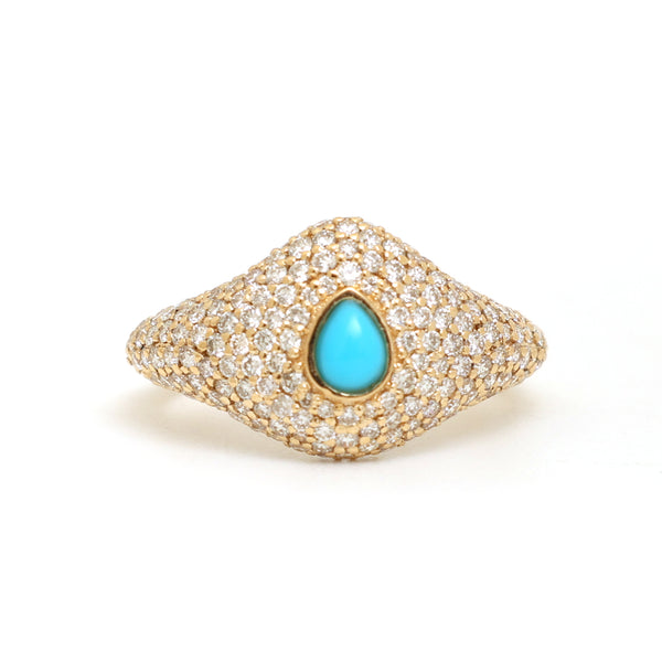 Diamond Turquoise Ring