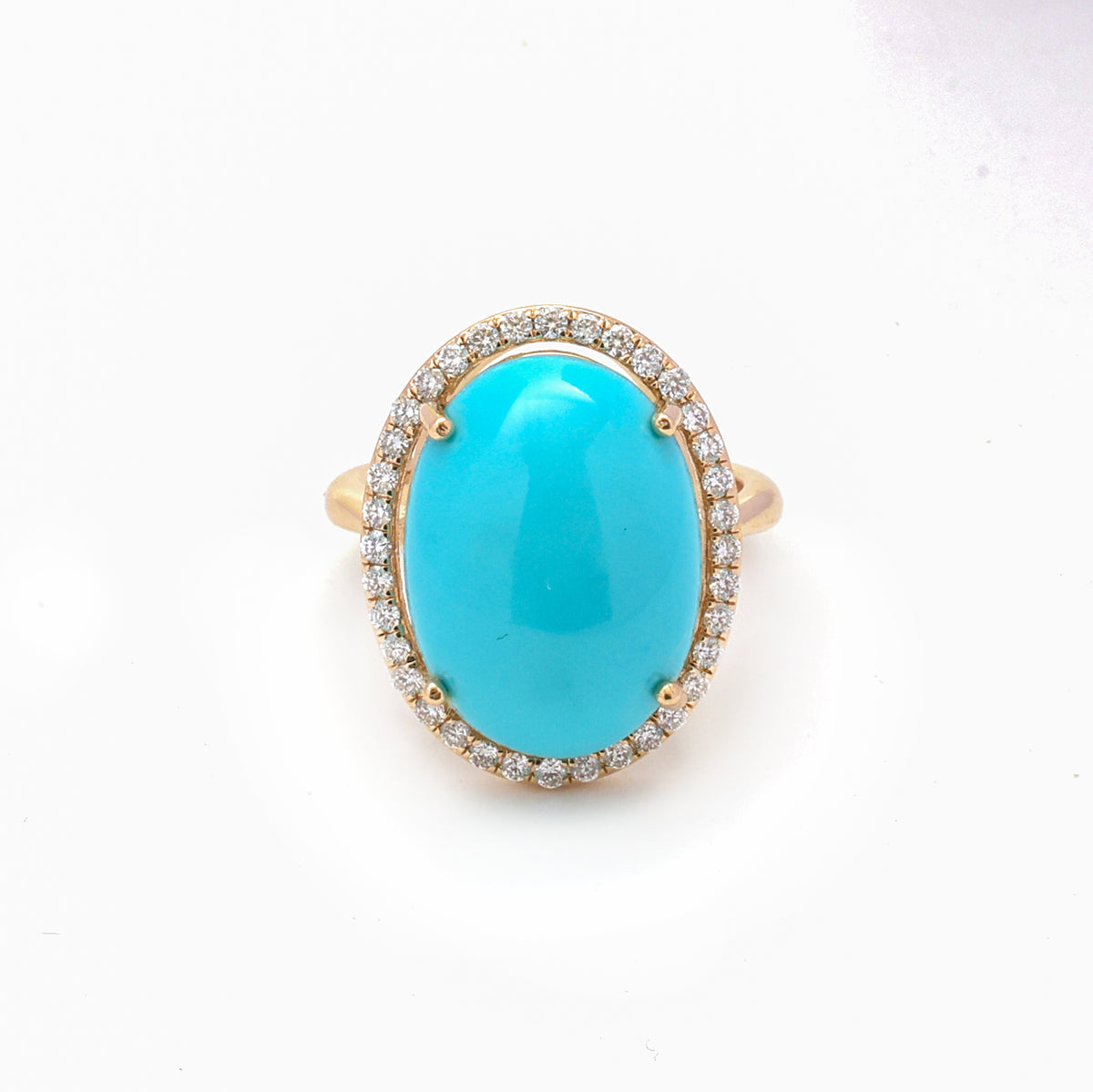 Turquoise Diamond Ring