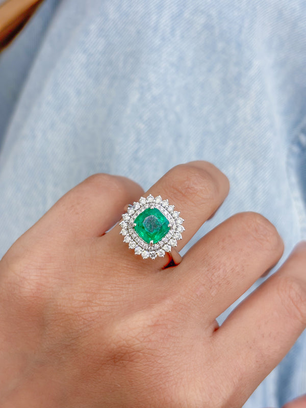 Emerald Diamond Ring