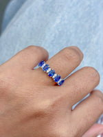 Blue Sapphire Diamond Ring