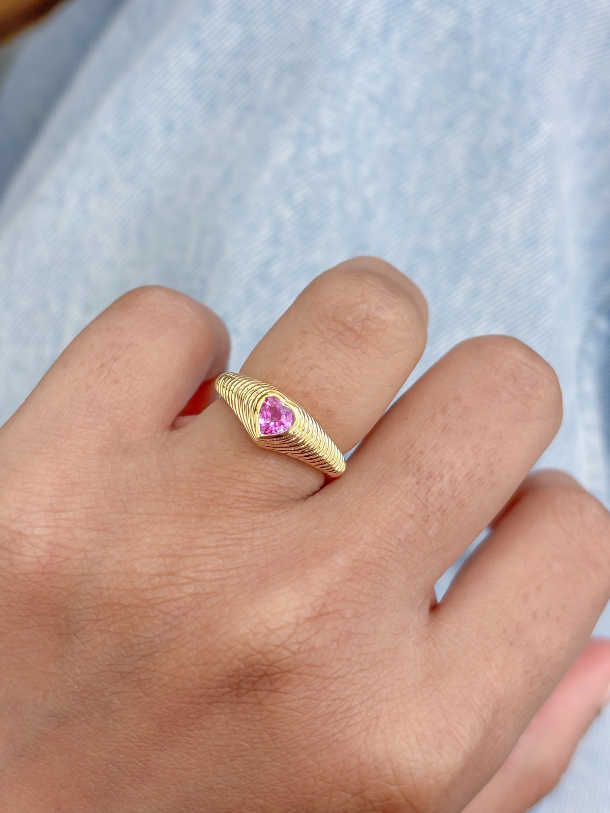 Pink Sapphire Ring