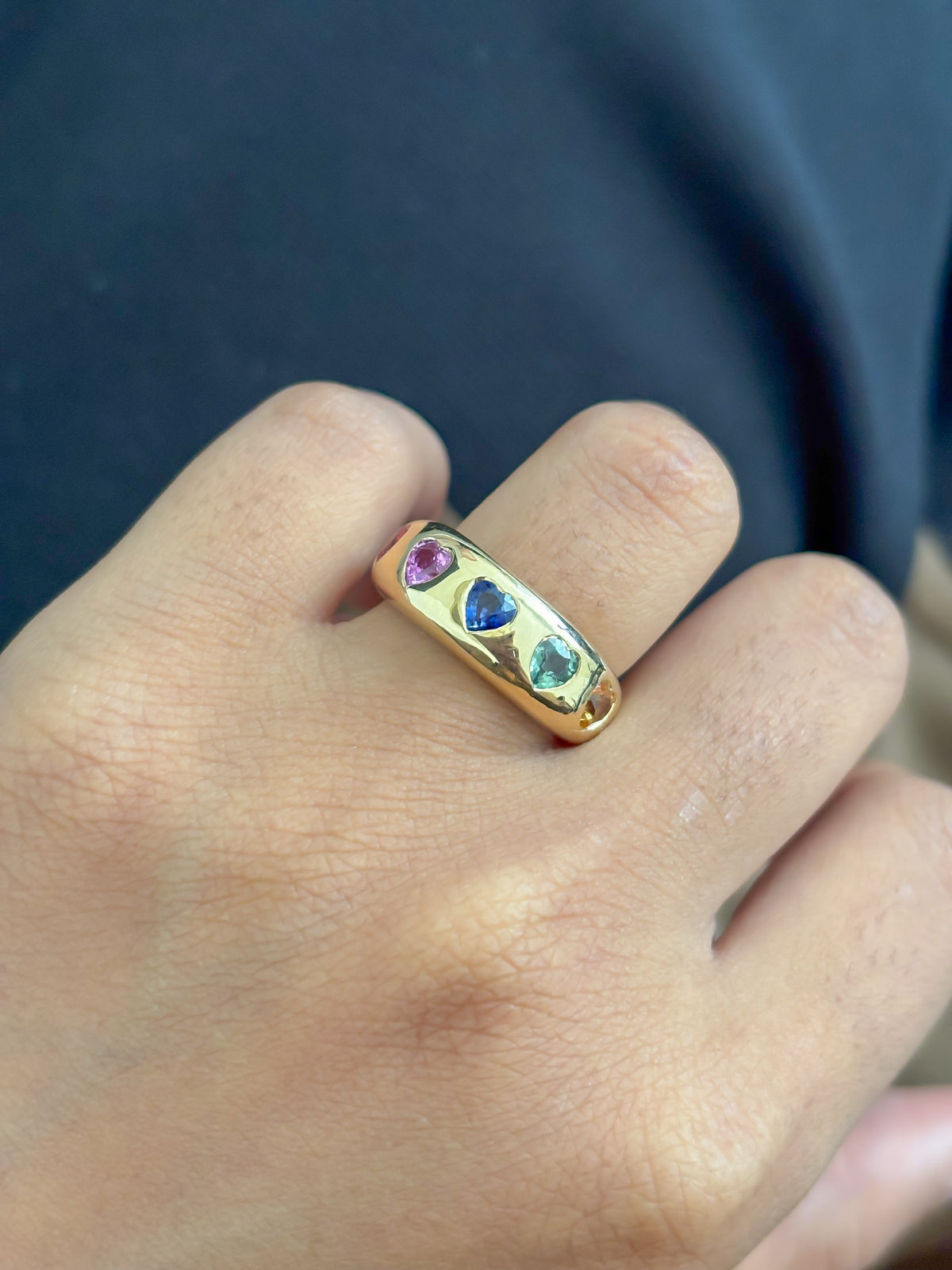 Rainbow Sapphire Ring