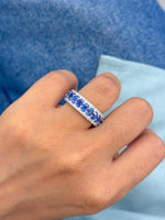 Blue Sapphire Diamond Ring