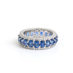 Blue Sapphire Diamond Ring