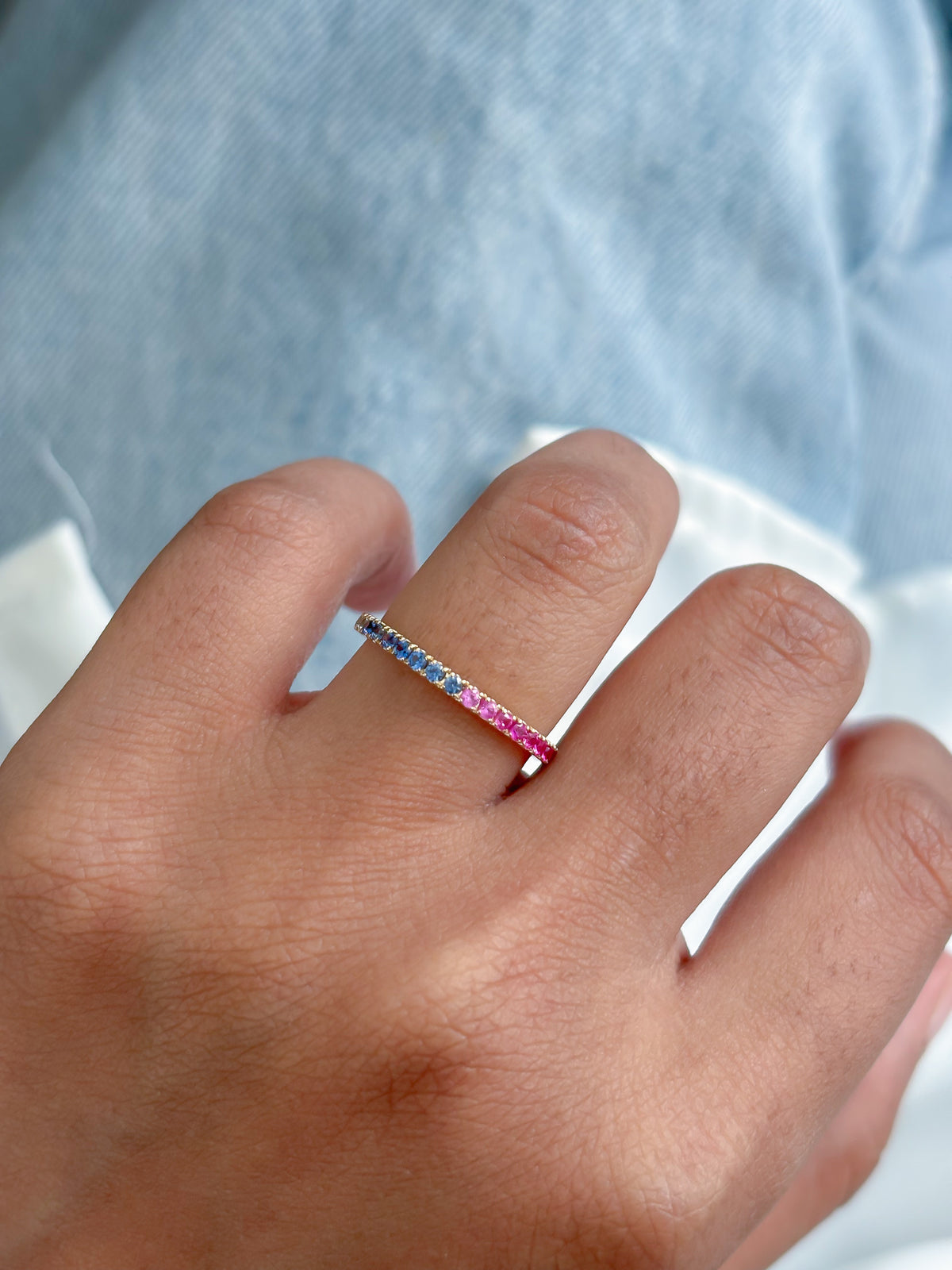 Rainbow Sapphire Ring