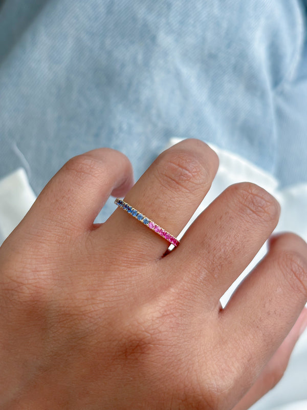 Rainbow Sapphire Ring