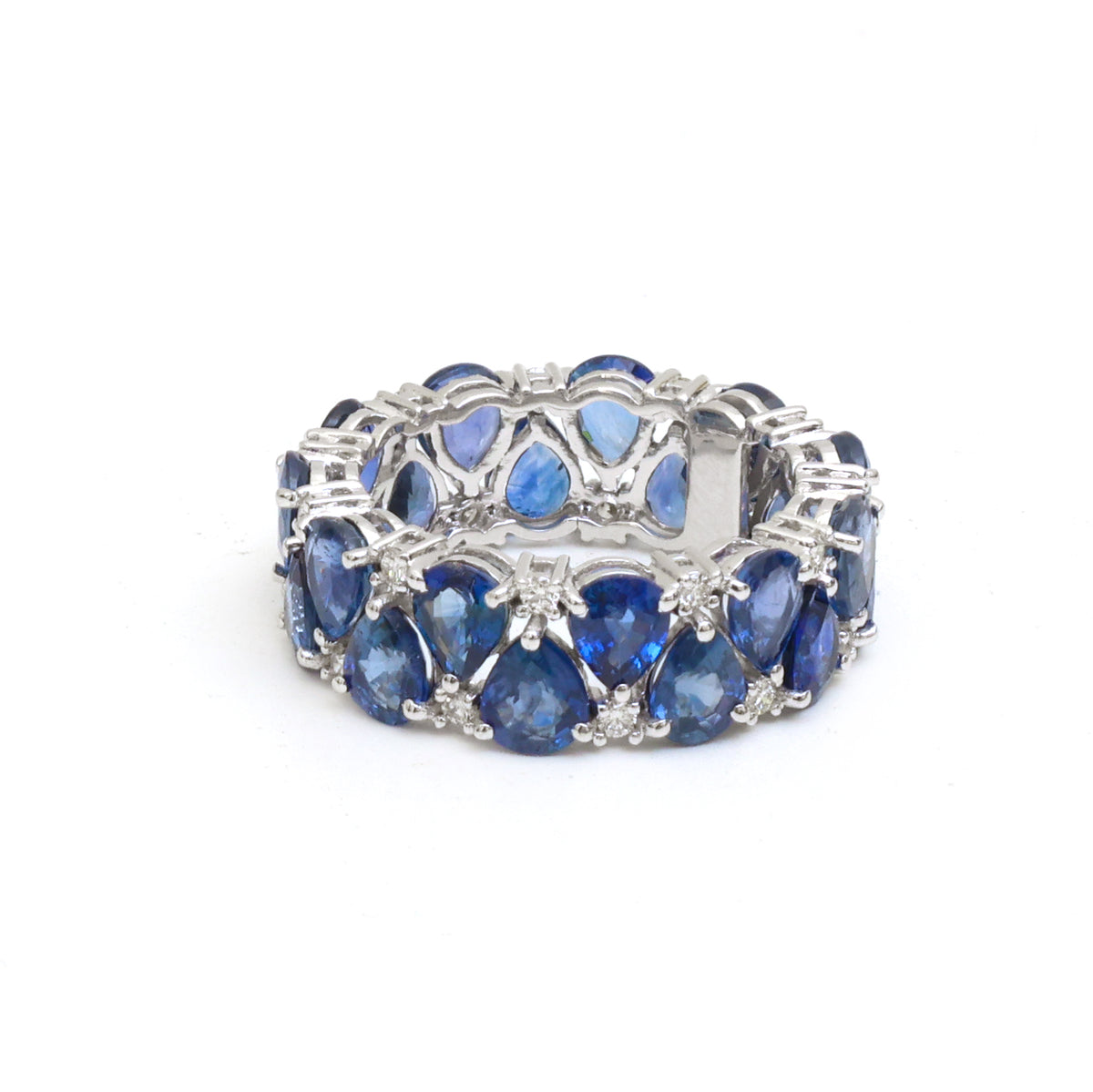 Blue Sapphire Diamond Ring