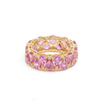 Pink Sapphire Diamond Ring