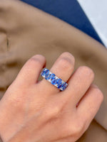 Blue Sapphire Diamond Ring