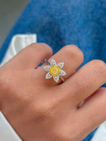 Yellow Diamond Diamond Ring