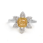Yellow Diamond Diamond Ring