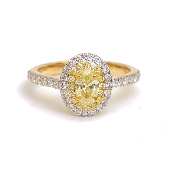 Yellow Diamond Diamond Ring