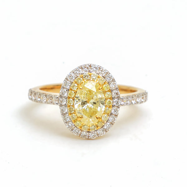 Yellow Diamond Diamond Ring