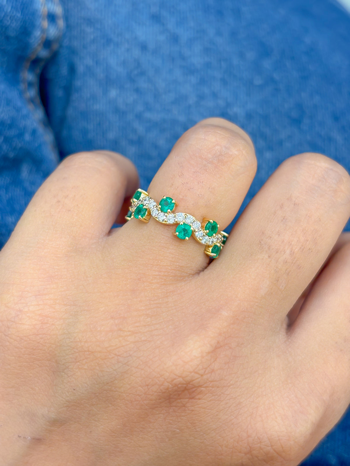Emerald Diamond Ring