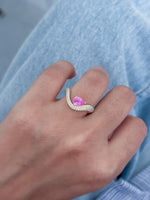 Diamond Pink Sapphire Ring