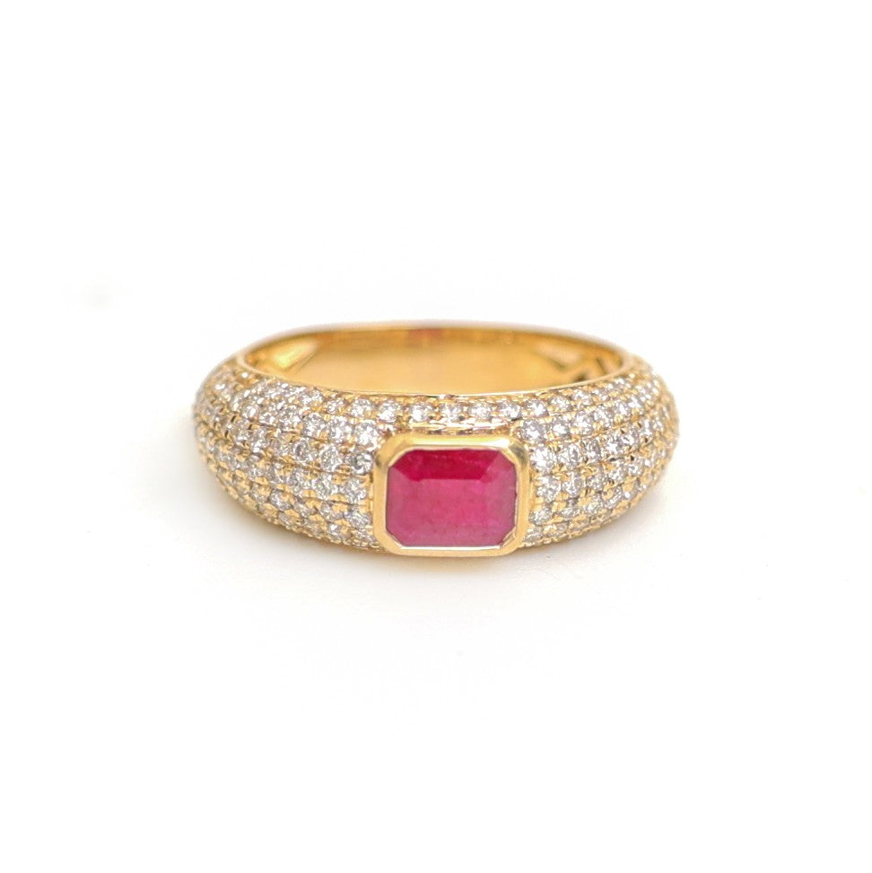Diamond Ruby Ring