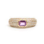 Diamond Pink Sapphire Ring