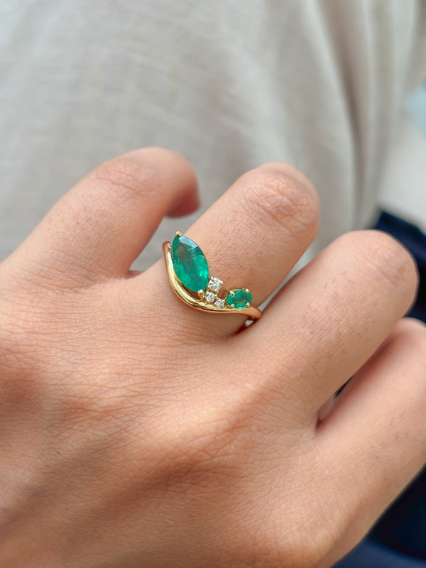 Emerald Diamond Ring