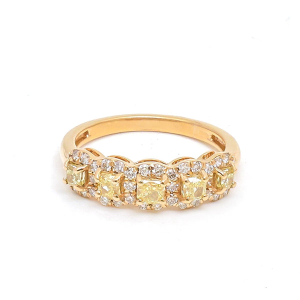 Yellow Diamond Diamond Ring