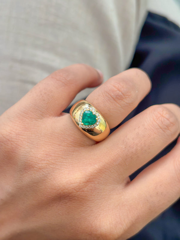 Emerald Diamond Ring
