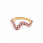 Pink Sapphire Pinky Ring