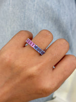 Pink Sapphire Blue Sapphire Ring