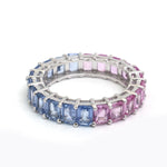 Pink Sapphire Blue Sapphire Ring