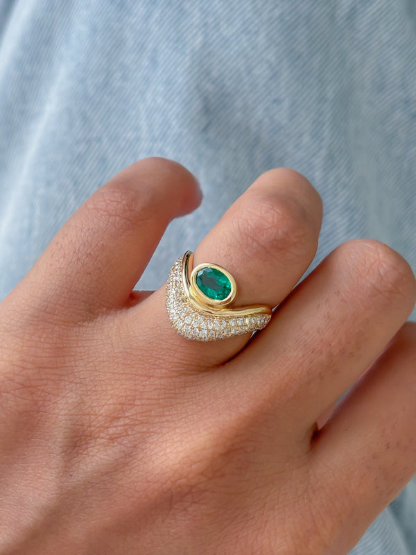 Emerald Diamond Ring