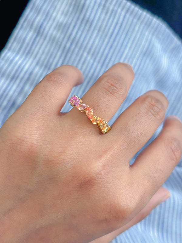 Rainbow Sapphire Ring