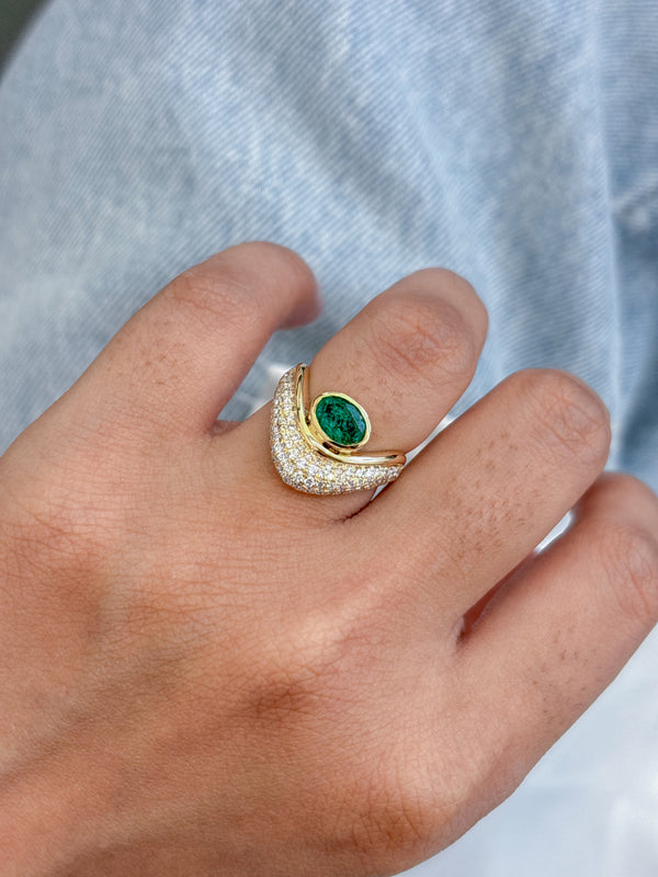 Emerald Diamond Ring
