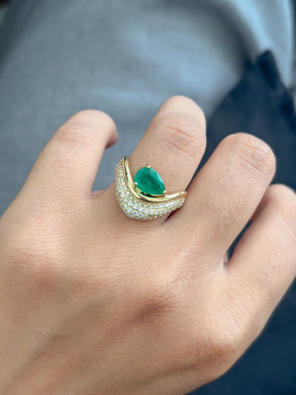 Emerald Diamond Ring