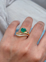 Emerald Diamond Ring