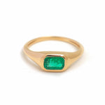 Emerald Pinky Ring