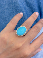 Turquoise Diamond Ring