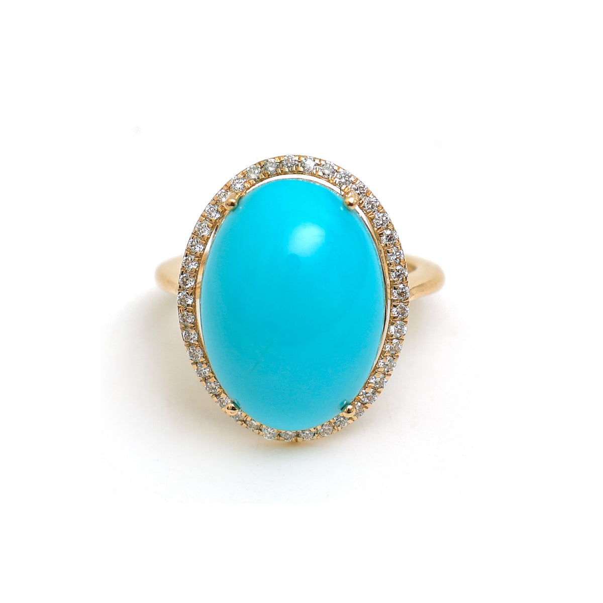 Turquoise Diamond Ring